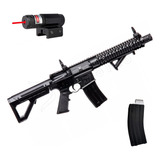 Rifle Co2 Dpms Sbr 4,5mm Full-auto +cargador Extra Y Laser