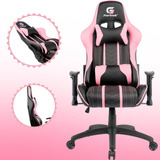 Cadeira Gamer Ergonômica Barata Com Regulagem Do Braço Rosa