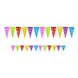 Decoración Papel Picado Banderín Mini De Muertos 30 Tiras 