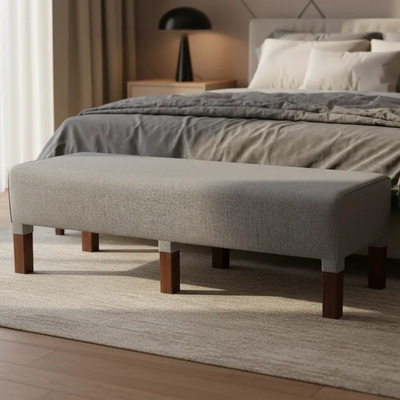Puff Banqueta Butaca Pie De Cama Sillon Matero 120x40x45cm No Aplica