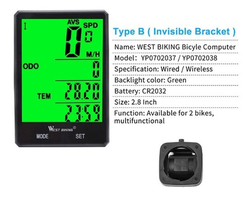 Ciclocomputador Bicicleta Velocimetro Inalambrico +obsequio