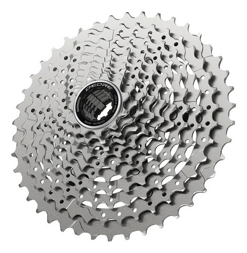 Piñon Cassette Shimano Deore 10v 11/42 Serie Cs-m4100 Cantidad Máxima De Dientes 42 Cantidad Mínima De Dientes 11 Color Plateado