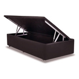 Cama Box Baú Universal Solteiro Courano Marrom (88x35)ortobo