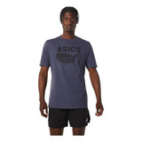 Playera Asics Deportiva America Vintage Tee Azul - Original