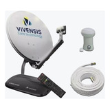 Kit Completo De Antena Ku + Receptor Digital Vx10 Vivensis 