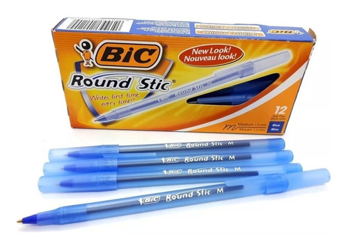 Boligrafo Bic Rondo Caja X 12 Unidades Azul - Negro - Rojo