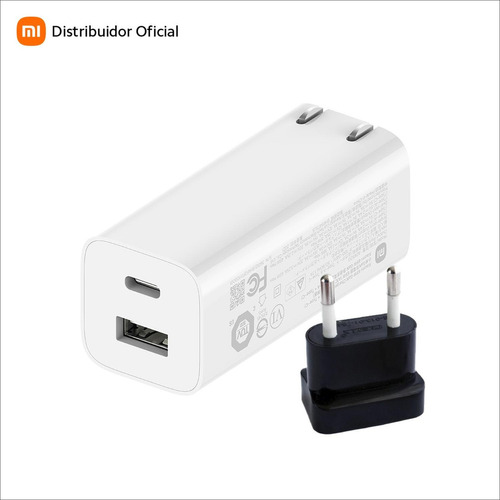 Xiaomi Cargador 65wgan (type-a+type-c) Color Blanco