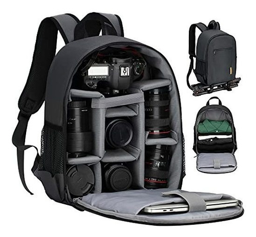 Mochila Protectora Para Camara Fotografica Con 6 Separadores