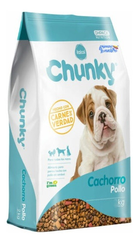 Chunky Cachorros Sabor A Pollo | Alimento Perro X 2 Kg