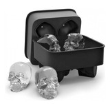 Molde Schon Calavera X4 Hielos Cubetera De Silicona Craneo