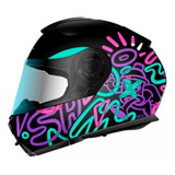 Casco Moto Abatible Lente Interno Shaft Certific Euro