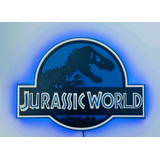 Cuadro Jurassic Park  World Con Led Relieve Decotronica