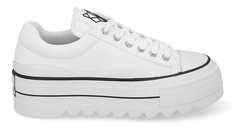 Zapatilla Plataforma Blanca  33740