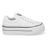 Zapatilla Plataforma Blanca  33740