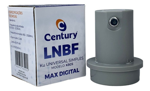 Lnbf Ku Simples Universal Century - Lnb Single Max Digital