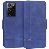 Funda Para Galaxy Note 20 Ultra, Azul/billetera/cuero
