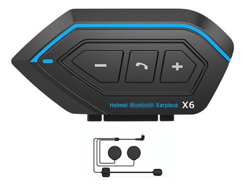 Casco De Moto Impermeable Headphone Intercom