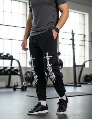 Pants Ejercicio Gymrat Gym Gimnasio Letras Cruz Deportes | Envío gratis