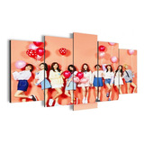 Kit Quadro Decorativo Para Sala Grande E Quarto Twice Kpop