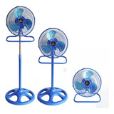 Ventilador 3 En 1 Oryx If-10 Turbo Celeste Con 3 Palas De Metal, 10 De Diámetro 220 V