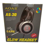 Audifonos Con Microfono Diadema Gamer As-20 3.5mm + Usb Color Plata