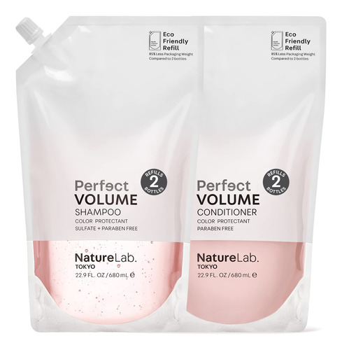 Naturelab Tokyo Perfect Volume Shampoo & Conditioner: Bolsa.
