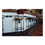 Vinilo 40x60cm Cafeteria Restaurante Bar Sillas Mesa P4