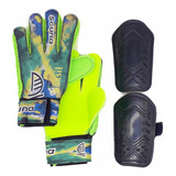 Luva Goleiro Campo Treino + Caneleira Arco