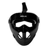 Máscara Corner Corto Hockey Malik Vega Con Protección Orejas