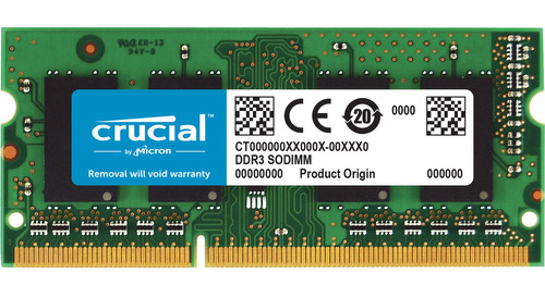 Crucial 8gb Ddr3l 1600 Mhz Sodimm Memory Module