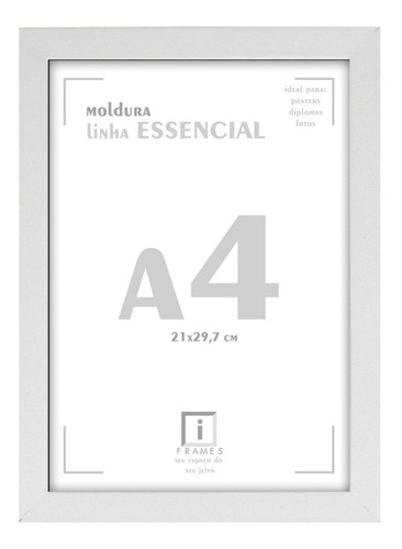 Moldura Quadro A4 21x30 Diploma Poster Certificado C Acetato