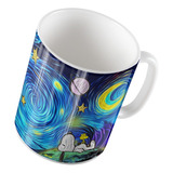 Taza Van Gogh Snoopy Edición Especial Noche Estrellada