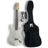 Kit Guitarra Eléctrica H. Marvin Stratocaster Wh/wh Last-32