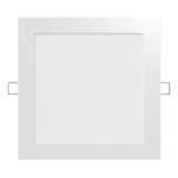 Plafon Panel Led 12w Embutir Cuadrado Color Blanco