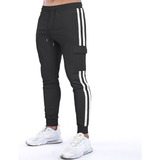 Pants Jogger Deportivo Gym Slim Fit Cómodo Con Bolsillos