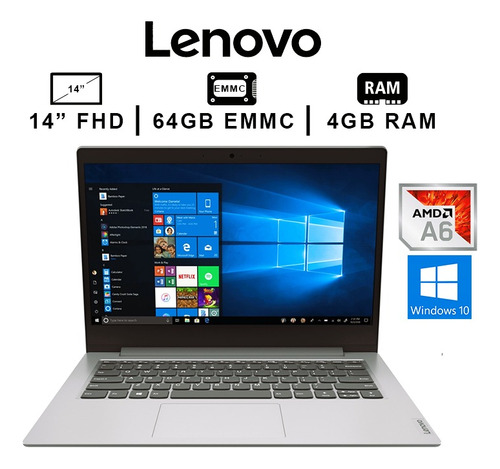 Netbook Lenovo Ideapad Slim 1-14ast-05 Con Windows 10