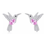 Aros Colibrí Pendientes Plata Fina 925 Regalo Mujer Joyas