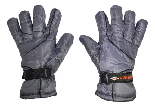 Guantes Alpine Skate Abrigo Puño Invierno Moto 16887 Gris