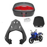 Suporte Bagageiro Baú Scam Nova Fazer 250 + Baú Givi 45lts