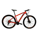 Bicicleta Rino Everest 29 Disco 21v Cambios Index Cor Laranja Tamanho Do Quadro 21