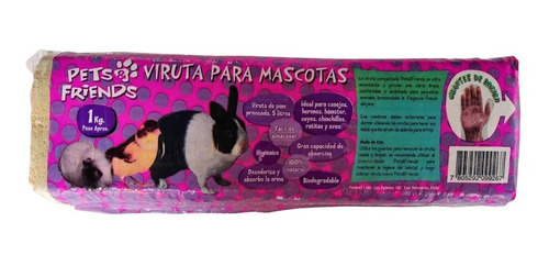 Viruta De Pino Para Conejo 6kg+guantespf Srv Despacho* Tm