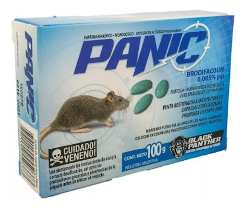 Cebo Veneno Para Ratas. Cebo Ratas. Panic 100gr - Deacero