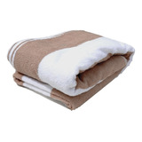 Toalla Hotelera Alberca 4 Pack Listada Beige/bco La Josefina