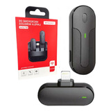 Microfone Lapela iPhone Sem Fio Plug And Play P/ Cor Preto