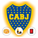 Regalo De Futbol Boca Escudo Con Luces Led Pilas De Regalo