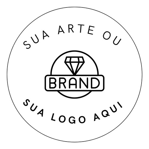 Adesivo Sua Logo Ou Arte Personalizado Empresa Marca 60x60cm