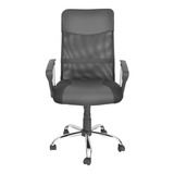 Cadeira De Escritório Trevalla Tl-cde-02-1 Ergonômica  Preta Com Estofado De Mesh