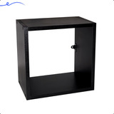 Nicho Quadrado Mdf Preto Sala Banheiro Quarto 30x30x20