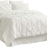 Edredon Y Ropa De Cama California King Size Blanco Marfil