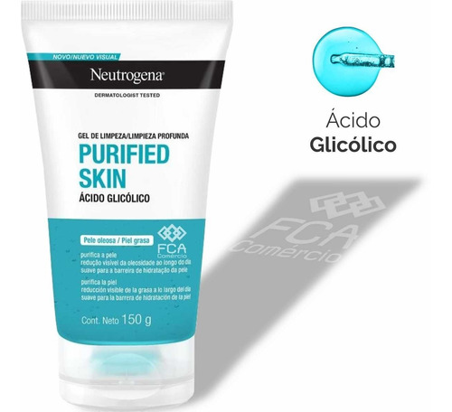 Gel De Limpeza Facial Neutrogena Purified Skin - 150g